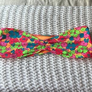 Frankies Bikinis Groovy Bandeau Top Size M